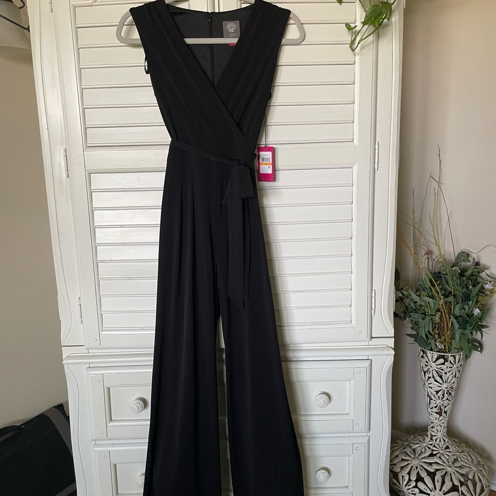 New Vince Camuto Black Romper PS Petite Small